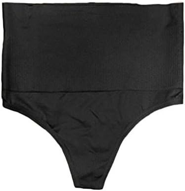 High-Waist Thong Tummy Control Body Shaper OS Black