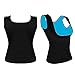 Women's Hot Sweat Slimming Vest Neoprene Shirt Body Shaper for Weight Loss No Zipper Black by Ironsmith Sports