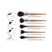 vela.yue Pro Makeup Brushes Set Travel Face Cheek Eyes Lips Beauty Tools Kit with Case Cruelty-free Technique Collections (15 pieces Set)