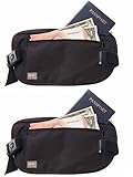 Nicholas Hill Money Belts for Travel with RFID Protection (2 Pack)