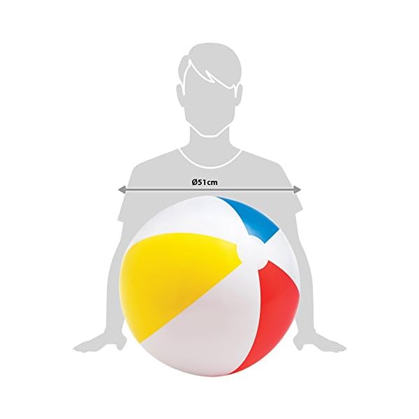 Intex-20-Beach-Ball Intex Glossy Panel Ball - Inflatable Water Ball / Beach Ball - Diameter 51 cm