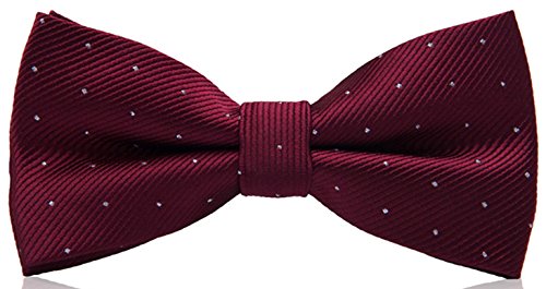Weishang 6 PACKS Elegant Adjustable Pre-tied bow ties for Men (Set A)