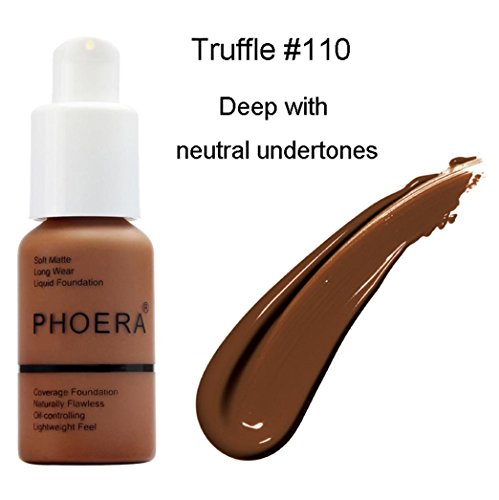 TiTCool Matte Oil Concealer Foundation Cream New 30ml PHOERA Concealer Liquid (I)