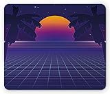 YZBEDSET Synthwave Mouse Pad, Retro Party Themed