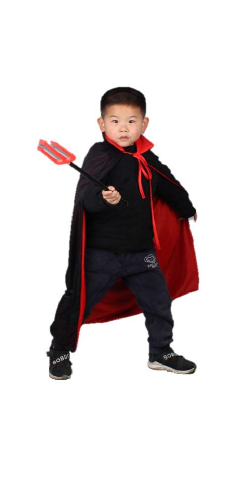 Kids Pirate Cloak Double Sided Robe and Eye patch Halloween Costume (S, Cloak and Skull & Sward eye patch)