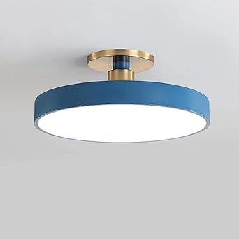 Design Led Plafonnier Bureau Salon Ronde Bleu Luminaire Dimmable Avec Telecommande Lampe De Plafond Chambre A Coucher Cuisine Eclairage Salon Salle A Manger Luminosite Variable 3000k 6000k O50 13cm Amazon Fr Luminaires Et Eclairage
