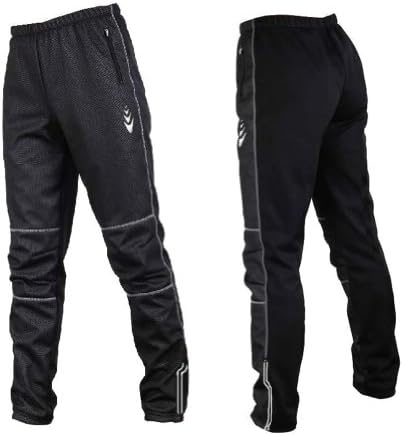 DuShowMen Fleece Cycling Winter Pants(No Padded) Women Thermal Windproof Athletic Pants