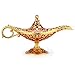 Hipiwe Vintage Magical Legend Aladdin's Genie Lamp for Home/Wedding Table Decoration,Collectable Rare Classic Arabian Costume props Lamp pot &Gift for Party/Halloween/Birthday(Red)