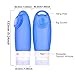 INNERNEED Silicone Travel Bottles Set, Leakproof Squeezable Travel Size Containers for Toiletries, Shampoo, Conditioner, Soap, TSA Approved (3 oz)