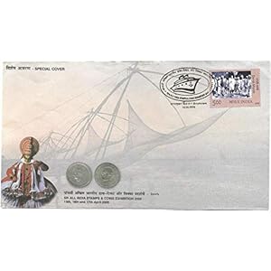 2005 Rare India Mahatma Gandhi 5th All India Stamps & Coins Exhibition Special Cover Ship Cance Ernakulam Kerala # A