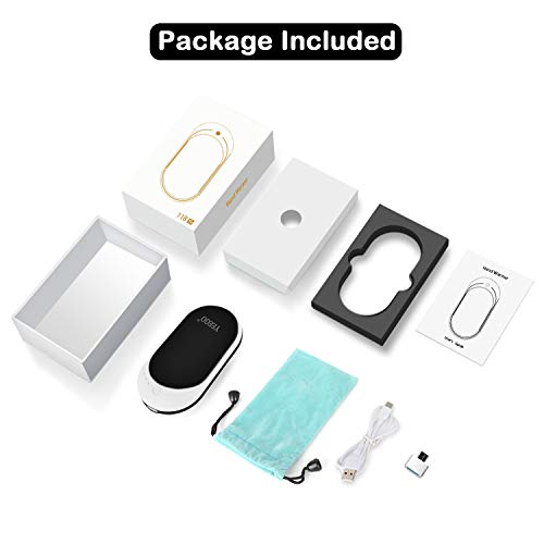 YEEGO Hand Warmers Rechargeable, Electric Portable Pocket Travel Hand Warmer Reusable Heater 5200mAh Power Bank, Best Winter Hand Warmer Gift for Women & Men 2 Years Warranty(Black)