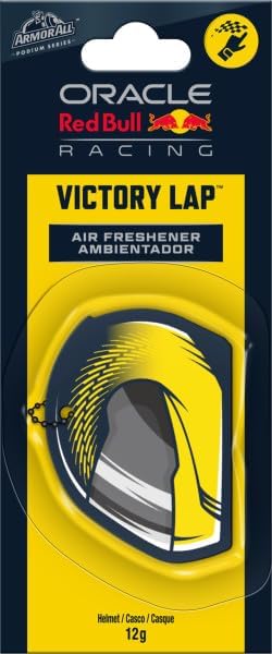 Ambientador de Carro Suspenso da Série™ Podium – Logótipo do capacete, fragrância Victory Lap™, Removedor de Odores do Automóvel, até 40 Dias de Frescura em Colaboração com a Oracle Red Bull Racing