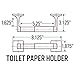 Randall Series Toilet Paper Holder Bath Accessories, Brushed Nickel