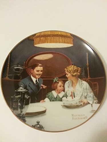 Edwin M Knowles China Company **Rockwell's Light Campaign Series-"The Birthday Wish" #6 ** 84-R70-6.6