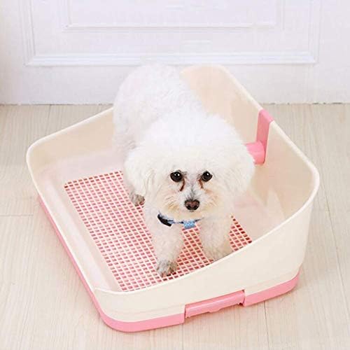 即発商品 犬または猫用トイレトイレトレートレーニングメッシュパッドハイサイドフェンストイレ Color Blue 大注目