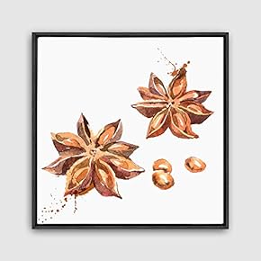 Framed Canvas Wall Art Vegetables Theme Design Canvas Prints Home Artwork Decoration for Living Room,Bedroom - 16x16 inches