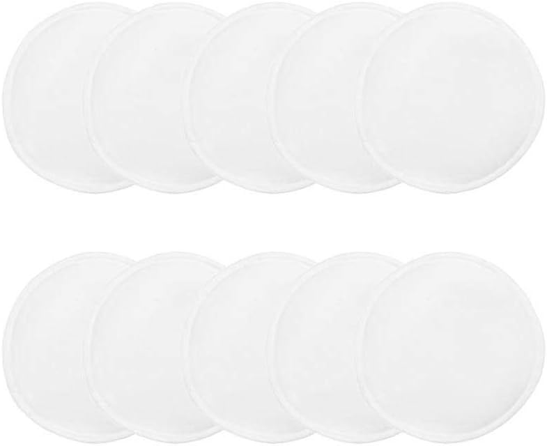 Gallity 10 Pack Washable Organic Nursing Pads, Reusable Breastfeeding Pads with Laundry Bag, Extra Soft and Absorbent, Breathable & Hypoallergenic, Nipple Covers for Breast Feeding