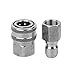 Sooprinse Stainless Steel Quick Connect Pressure Washer Adapter Set 3/8-Inch Female Quick Connect Plug and Socket for Attach a Hose to The Water Pumps, Hose Reels, Max Pressure 5000 PSI Rating