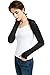 Women’s Arm Sleeve Shrug Sun Protection Anti-UV Cooling Shawl for Riding,Golfing and Driving (Balck)