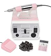 Makartt Nail Drill Portable Electric Nail File Machine Geneviere E File Pink JD700 Professional 3...