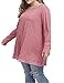 Women's Flowy Plus Size Tunic Shirts Long Loose Fit Tops for Leggings (Red, 3X)