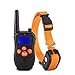 Training Electric Dog Shock Collar - Trainion (2017 New Design) Rechargeable Backlight LCD Screen With Remote Shock/Beep/Vibration Training Collars for Dog (Orange Collar) … (orange collar)