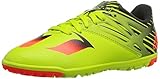 adidas Performance Messi 15.3 TF J Soccer Shoe (Little Kid/Big Kid), Semi Solar Slime/Solar Red/Black, 1.5 M US Little Kid