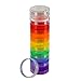 GMS Extra Small Rainbow 7 Day Stackable Pill Case Tower for Vitamins, Supplements, Medication, Prenatal and Postpartum Care