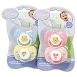Disney Baby Winnie The Pooh Baby Pacifier 2 Pack - Blue & Yellow