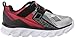 Skechers Kids Boys' Hypno-Flash Light Up Loafer, Silver/Red, 2.5 M US Little Kid