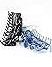 Prettyou 5.5 Inches Large Crystal Plastic Hair Claw Banana Clips for Thick Hair Women,pack of 2 (Set1)