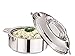 Tanish Trading Steel Serving Pot,Stainless Steel Casserole, 2.5 Litre, Silver,Steel Chapati Storage Box,Rotii Serving Pot,Chapati Dabba