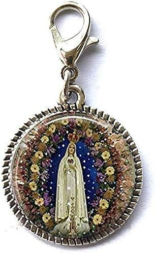 Our Lady of Fatima Catholic Jewelry Friend Gift Bracelet Pendant Zipper  Pull Charm with Lobster Clasp Art Photo Zipper Pull Jewelry in Oman Whizz