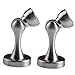 XVL Magnetic Door Stop 2 Pieces Metal Door Holder Doorstop Heavy Duty Conceal Screw Floor Mount Brushed Finish M104A