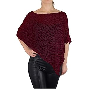 Mimosa Dames Popcorn Stijl Plain Stretch Fish Net Haak Batwing Kleine Poncho