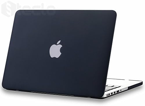 Steklo MacBook Pro 13 Retina Case (No CD-ROM Drive), Rubberized Case for MacBook Pro 13.3" with Retina Display NEWEST (A1502 &amp; A1425) Hard Cover Shell - BLACK