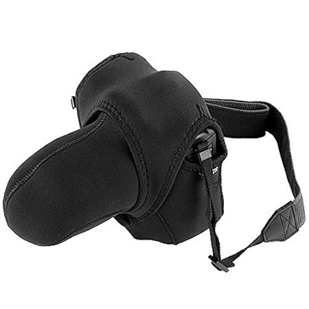 Walimex Pro Neopren Kamera-Schutzhülle L (für große Kameras mit angesetztem Objektiv bis max. 23 cm Tiefe)