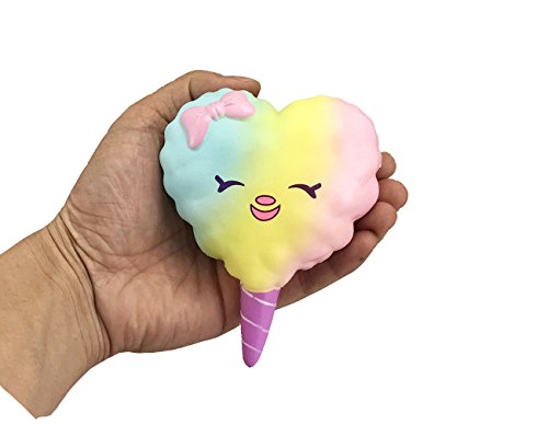ERIC Squishies Slow Rising Cotton Candy Marshmallow Creamy Scent Squishy for Kids Party and Stress Relief Toys - Thumbnail 2