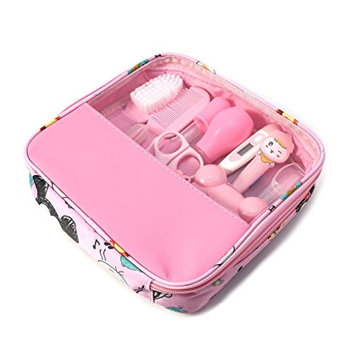 Abicial 13pcs/Set Newborn Baby Kids Nail Hair Health Care Thermometer Grooming Brush Kit