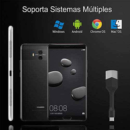 Cable USB C a HDMI USB 3.1 Tipo C a HDMI Adaptador, NIERBO 4K USB Tipo C a HDMI Note 8 Adaptador Cable para MacBook 12\