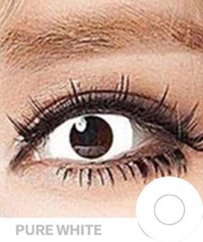 (A Piece) Multi-Color Cute Contact Lenses Case Color Blends Cosplay Eyes Cosmetic Makeup Eye Shadow White