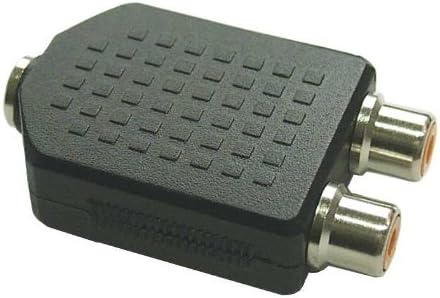 InLine® 99346 Audio Adaptor 3.5 mm Jack Stereo to 2x RCA Female, black, 1 x Audio Adaptor