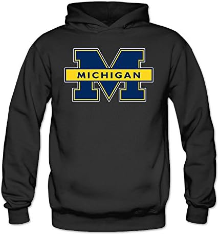 Lady Crew Neck Pullover Hooded Sweatshirt Michigan University