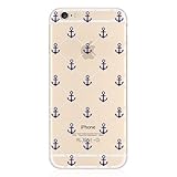 iPhone 6 Case, DECO FAIRY® Case Bumper Ultra Slim Translucent Silicone Clear Case Gel Cover for Apple iPhone 6 (Anchor Pattern Clear iPhone 6 Case)