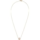 Tory Burch Women's Kira Flower Pendant, Tory Gold/Mother of Pearl, One Size