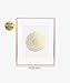 Circle of Dots Gold Foil Print Abstract Circle Hand Drawn Dots Sun Small Poster Wall Art Gold Decor 5 inches x 7 inches B2