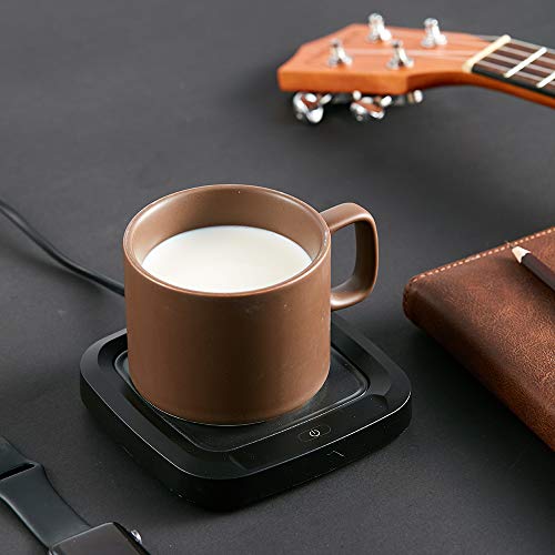 Coffee Mug Warmer,Vobaga Coffee Cup Warmer for Office Home Desk Use, Electric Coffee Warmer Plate(Up to 131℉/55℃) For Cocoa, Tea, Water, Milk,Black - Thumbnail 5