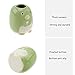 Jaswass Mini Ceramic Toothbrush Holder Set of 4 Cute Animal Design (Dinosaur & Bear), Small Bathroom Storage Organizer for Toothbrush, Cotton Swabs, Toothpicks