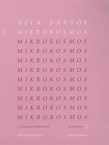 Mikrokosmos  : 153 pièces de piano progressives nos.67-96. 3, ,  3 | Bartók, Béla (1881-1945). Compositeur