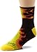 SockGuy, Men's Classic Socks, 3-Inch Cuff Height - Small/Medium, Fireball